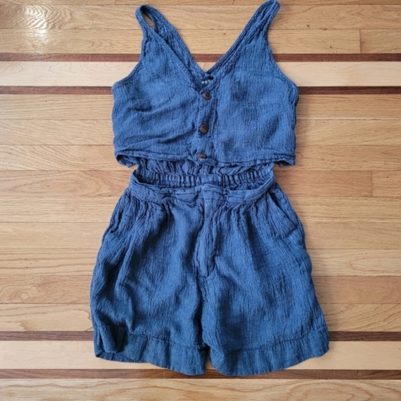 ESBY ROSALIN LINEN ROMPER JUMPER - Picture 4 of 7